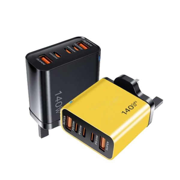 SYA0030916_B1.jpg TE-PD43 Type-C x 3, USB-A x 2 Multi-port Charger for Mobile Phones / Tablets,UK Plug, UK Plug