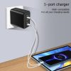 SYA0030916_B3.jpg TE-PD43 Type-C x 3, USB-A x 2 Multi-port Charger for Mobile Phones / Tablets,UK Plug, UK Plug