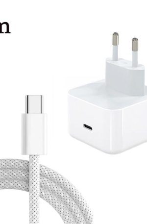 A3365 PD40W USB-C / Type-C Charger with Type-C to Type-C Data Cable, EU Plug, EU Plug + 1m Type-C Cable, EU Plug + 2m Type-C Cable