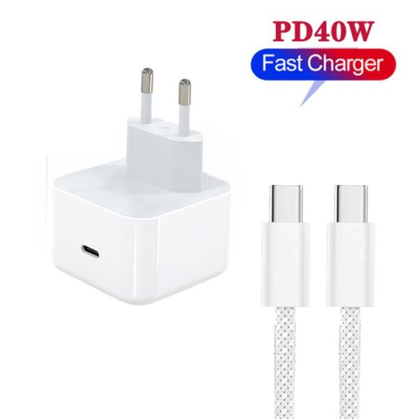 SYA0031598_B1.jpg A3365 PD40W USB-C / Type-C Charger with Type-C to Type-C Data Cable, EU Plug, EU Plug + 1m Type-C Cable, EU Plug + 2m Type-C Cable