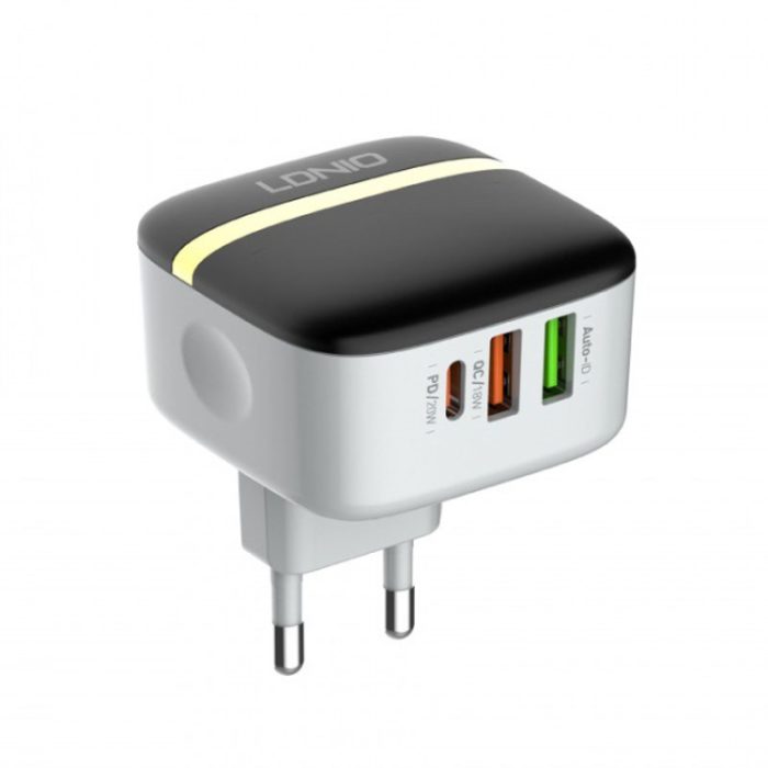 LDNIO A3513Q 32W QC3.0 3 USB Ports Phone Adapter, US Plug with Micro USB Cable, US Plug with 8 Pin Cable, US Plug with Type-C Cable, US Plug with Type-C to 8 Pin Cable, EU Plug with Micro USB Cable, EU Plug with 8 Pin Cable, EU Plug with Type-C Cable...