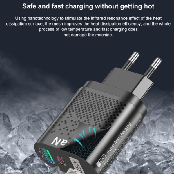 TBD06038264_B8.jpg 65W GaN Mobile Phone Charger PD Fast Charge Computer Adapter, Black EU Plug, Black UK Plug, Black US Plug, Black AU Plug, Black KR Plug, White EU Plug, White UK Plug, White US Plug, White AU Plug, White KR Plug