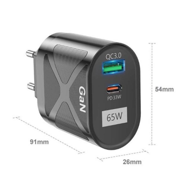 TBD06038266_B1.jpg 65W GAN PD + QC3.0 Fast Charger Phone Notebook Computer Universal Charging Head, EU Plug Black, UK Plug Black, US Plug Black, AU Plug Black, EU Plug White, UK Plug White, US Plug White, AU Plug White