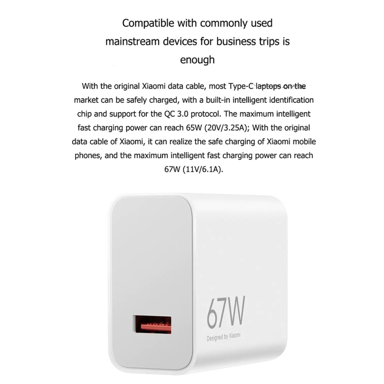 Original Xiaomi MDY-12-EF USB Mobile Phone Fast Charger Smart Fully Compatible Flash Charger, US Plug 4 Original Xiaomi MDY-12-EF USB Mobile Phone Fast Charger Smart Fully Compatible Flash Charger, US Plug - Image 4