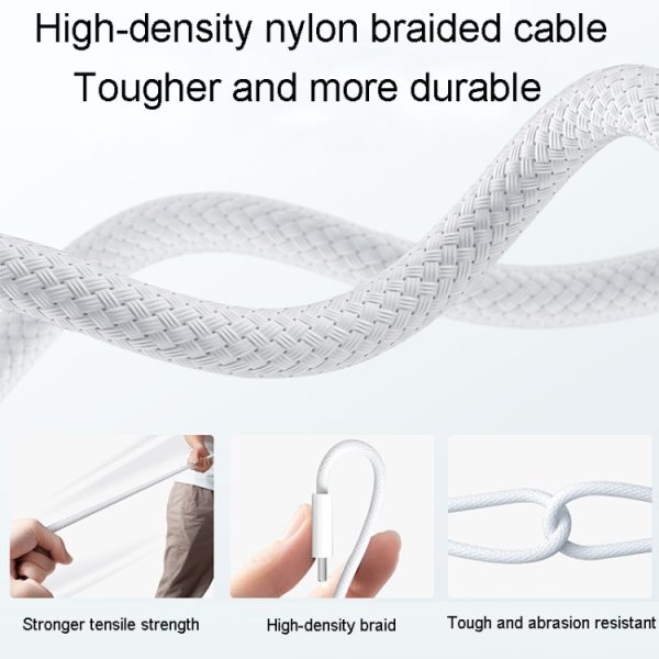 TBD06041365_B2.jpg For Macbook Air/Pro Series Type-C To Magsafe 3 Braided Magnetic Cable, 2m