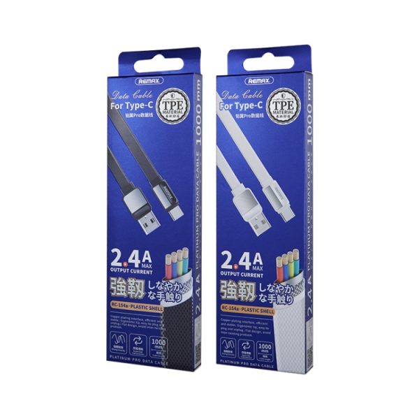EDA001317401B_2.jpg Remax 2.4A Platinum Pro Charging Data Cable, Length: 1m, Type-C, 8 Pin, Micro USB