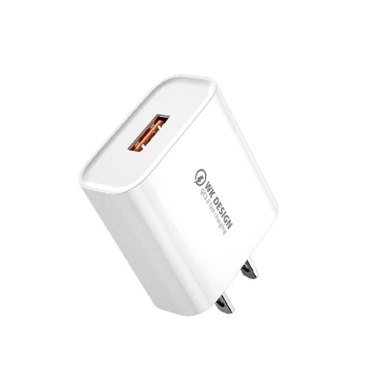 WK WP-U57 Max 18W Maxspeed QC3.0 Fast Charger + USB to Micro USB Data Cable, US Plug, EU Plug, UK Plug 2 WK WP-U57 Max 18W Maxspeed QC3.0 Fast Charger + USB to Micro USB Data Cable, US Plug, EU Plug, UK Plug - Image 2