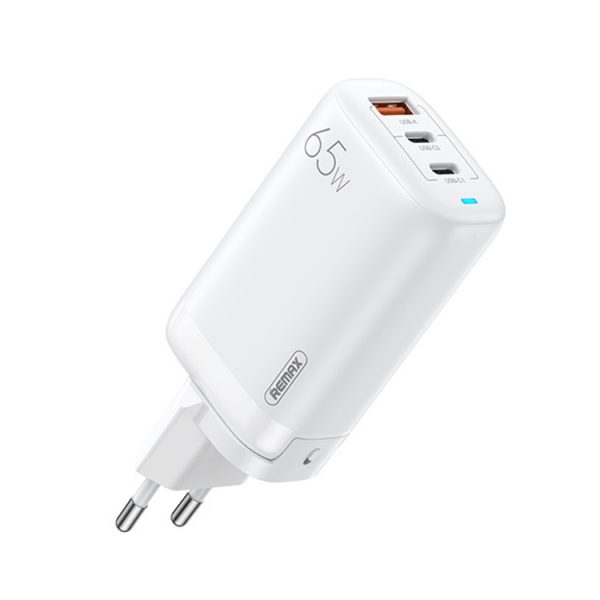 EDA003464501A-1.jpg REMAX RP-U55 Territory Series 65W USB+Dual USB-C / Type-C Interface Fast Charger, EU Plug, UK Plug, CN Plug