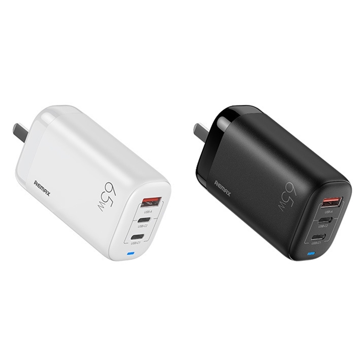 REMAX RP-U55 Territory Series 65W USB+Dual USB-C / Type-C Interface Fast Charger, Specification:US Plug, US Plug 2 REMAX RP-U55 Territory Series 65W USB+Dual USB-C / Type-C Interface Fast Charger, Specification:US Plug, US Plug - Image 2