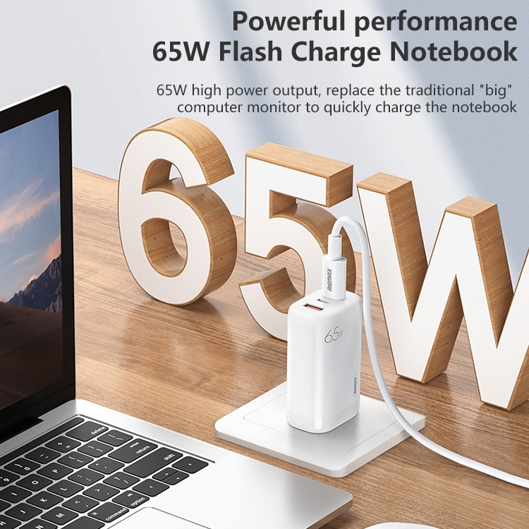 REMAX RP-U55 Territory Series 65W USB+Dual USB-C / Type-C Interface Fast Charger, Specification:US Plug, US Plug 4 REMAX RP-U55 Territory Series 65W USB+Dual USB-C / Type-C Interface Fast Charger, Specification:US Plug, US Plug - Image 4