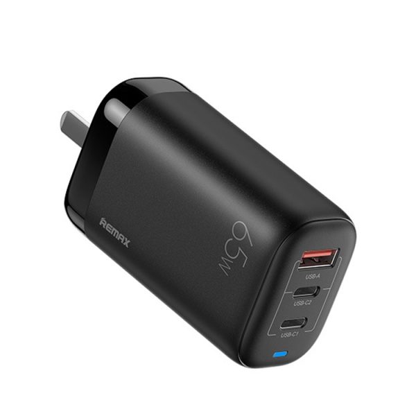 EDA003464601A-1.jpg REMAX RP-U55 Territory Series 65W USB+Dual USB-C / Type-C Interface Fast Charger, CN Plug