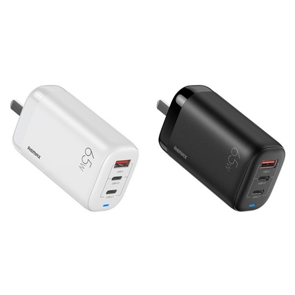 EDA003464601_B1.jpg REMAX RP-U55 Territory Series 65W USB+Dual USB-C / Type-C Interface Fast Charger, CN Plug