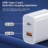 EDA003465301_B2.jpg REMAX RP-U68 Speedy Series 20W USB+USB-C/Type-C Interface Fast Charger, CN Plug, EU Plug, UK Plug, US Plug
