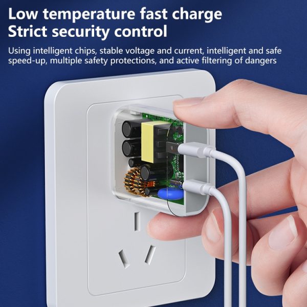 EDA003465301_B6.jpg REMAX RP-U68 Speedy Series 20W USB+USB-C/Type-C Interface Fast Charger, CN Plug, EU Plug, UK Plug, US Plug