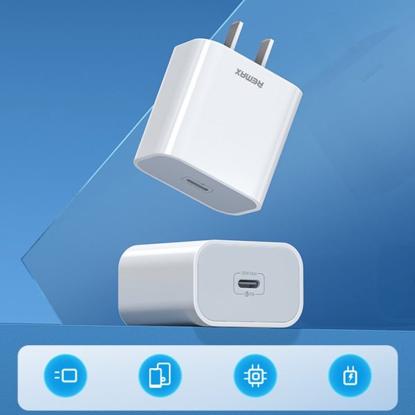 EDA003466001_B1.jpg REMAX RP-U79 Speed Series 20W USB-C/Type-C Multi-Compatible Fast Charger, CN Plug, EU Plug, UK Plug