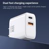 EDA003466501_B2.jpg REMAX RP-U82 30W USB+USB-C/Type-C Dual Interface Fast Charger, CN Plug, EU Plug, UK Plug, US Plug