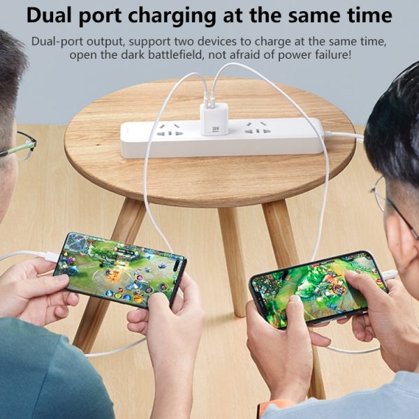 EDA003466501_B4.jpg REMAX RP-U82 30W USB+USB-C/Type-C Dual Interface Fast Charger, CN Plug, EU Plug, UK Plug, US Plug