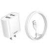 EDA003467101A-1.jpg REMAX RP-U35 Jane Series 2.1A Dual USB Port Fast Charger Set, 8 Pin, Micro USB, USB-C/Type-C
