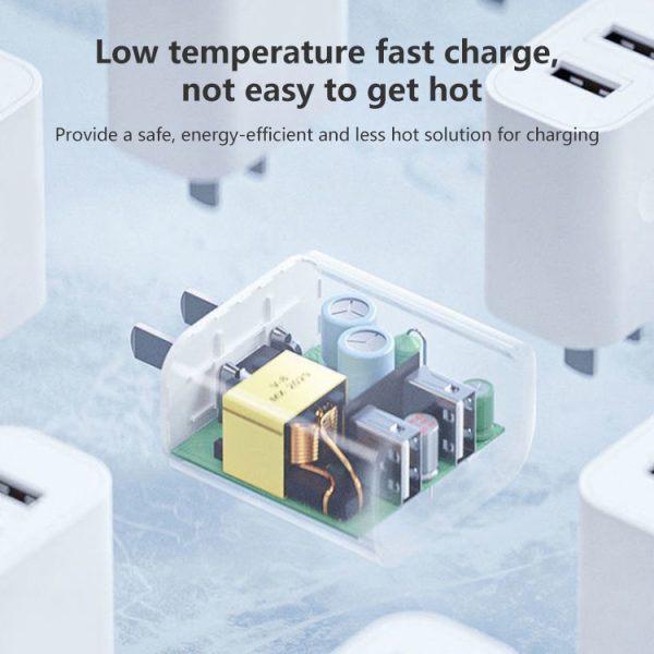 EDA003467101_B3.jpg REMAX RP-U35 Jane Series 2.1A Dual USB Port Fast Charger Set, 8 Pin, Micro USB, USB-C/Type-C