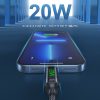 EDA0037553_2.jpg awei CL-123L 1m USB-C / Type-C to 8Pin Digital Display Data Fast Charging Cable