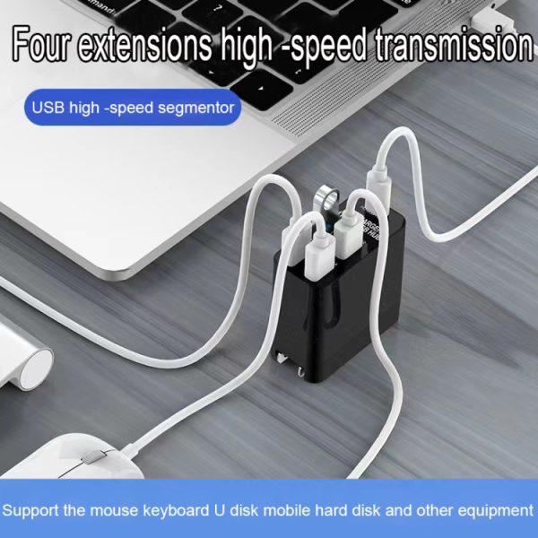 EDA0039158_6.jpg X83 65W Output USB-C / Type-C + 4 Ports USB HUB PD Charger, US Plug