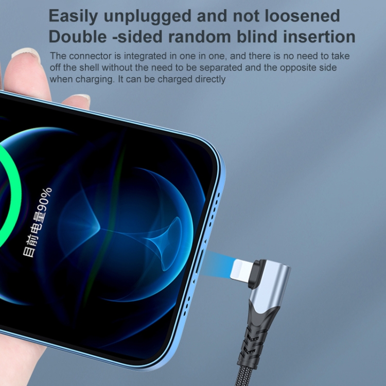 ADC-009 20W USB-C/Type-C to 8 Pin Double Elbow Data Cable, 0.4m, 1m, 2m 5 ADC-009 20W USB-C/Type-C to 8 Pin Double Elbow Data Cable, 0.4m, 1m, 2m - Image 5