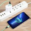 EDA004272101A_4.jpg PD 20W USB-C/Type-C+QC 3.0 USB Interface Fast Charge Charger, Specification: US Plug