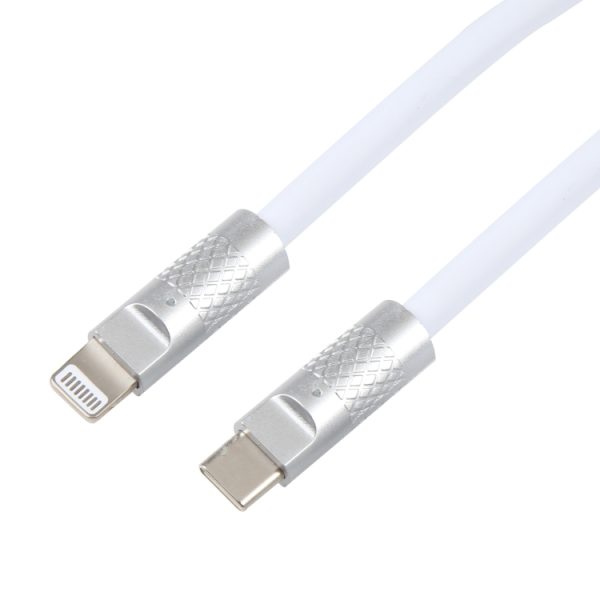 EDA004567401C_3.jpg Mech Series 120W USB-C / Type-C to 8 Pin Metal Plug Silicone Fast Charging Data Cable, Length: 1.2m, 8 Pin, 1.2m Type-C to 8 Pin