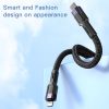EDA004780401A_3.jpg YESIDO CA107 1.2m 2.4A USB-C / Type-C to 8 Pin OD0.6 Charging Data Cable, CA107