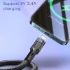 EDA004780401A_4.jpg YESIDO CA107 1.2m 2.4A USB-C / Type-C to 8 Pin OD0.6 Charging Data Cable, CA107