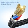 EDA004780401A_7.jpg YESIDO CA107 1.2m 2.4A USB-C / Type-C to 8 Pin OD0.6 Charging Data Cable, CA107