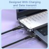 EDA004780401A_8.jpg YESIDO CA107 1.2m 2.4A USB-C / Type-C to 8 Pin OD0.6 Charging Data Cable, CA107