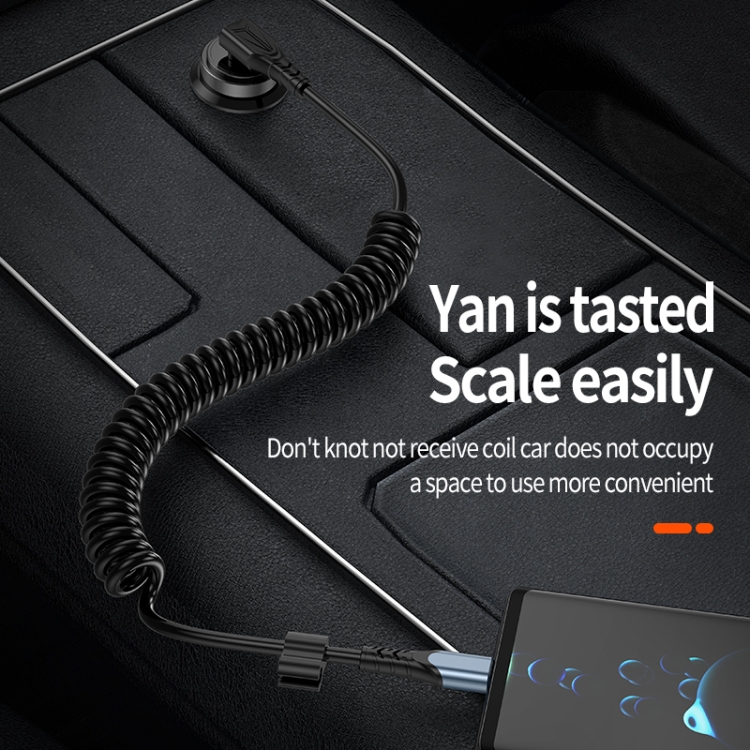 Elbow Spring Charging Data Cable, Length: 1.5m, Type-C to 8 Pin, Type-C to 8 Pin + Type-C 3 Elbow Spring Charging Data Cable, Length: 1.5m, Type-C to 8 Pin, Type-C to 8 Pin + Type-C - Image 3