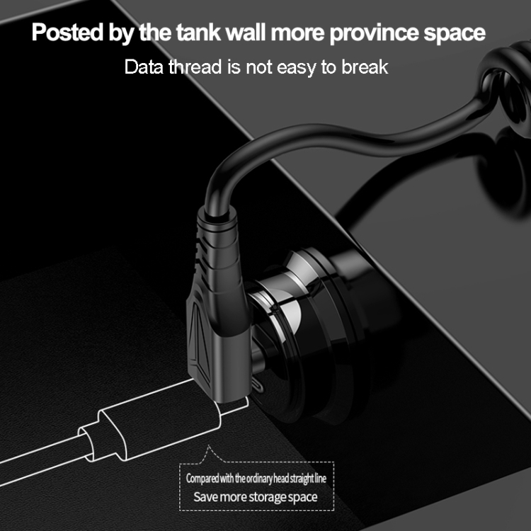 Elbow Spring Charging Data Cable, Length: 1.5m, Type-C to 8 Pin, Type-C to 8 Pin + Type-C 4 Elbow Spring Charging Data Cable, Length: 1.5m, Type-C to 8 Pin, Type-C to 8 Pin + Type-C - Image 4