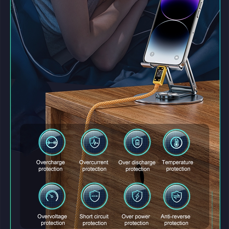 WK WDC-08 PD 20W USB-C/Type-C to 8 Pin Digital Display Data Cable, Length: 1m, WDC-08 9 WK WDC-08 PD 20W USB-C/Type-C to 8 Pin Digital Display Data Cable, Length: 1m, WDC-08 - Image 9