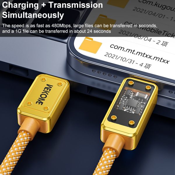 EDA0049574_B9.jpg WK WDC-08 PD 20W USB-C/Type-C to 8 Pin Digital Display Data Cable, Length: 1m, WDC-08