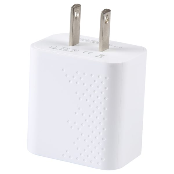 EDA005059301A_1.jpg LZ-105PD 25W USB-C / Type-C Ports Dot Pattern Travel Charger, US Plug, EU Plug