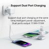 USAMS US-CC202 SMF Series PD35W Dual Type-C Port GaN Fast Charger, EU Plug