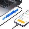 USAMS SJ729 30W USB-C/Type-C to 8 Pin Aluminum Alloy Data Cable, Length: 1.2m, SJ729