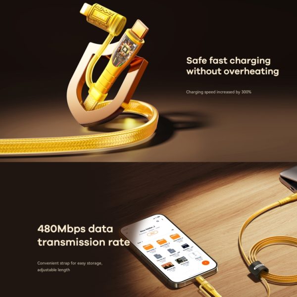 EDA0067351_B4.jpg REMAX RC-C165 Prime 1.2m 60W Type-C to Type-C + 8 Pin Braided Fast Charging Cable, RC-C165