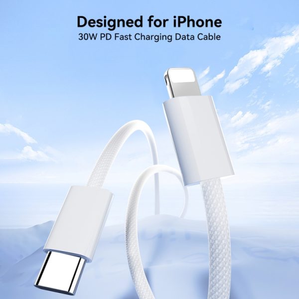 EDA006933001A_1.jpg JOYROOM S-A45 30W USB-C / Type-C to 8 Pin Fast Charge Data Cable, Length: 1m, Type-C to 8 Pin