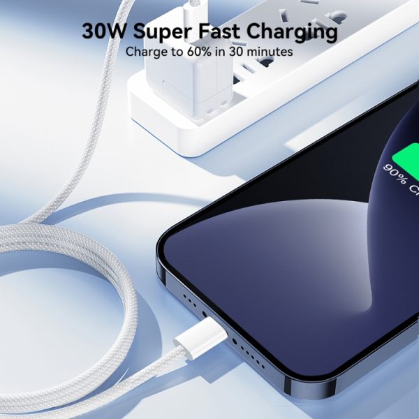 EDA006933001A_7.jpg JOYROOM S-A45 30W USB-C / Type-C to 8 Pin Fast Charge Data Cable, Length: 1m, Type-C to 8 Pin
