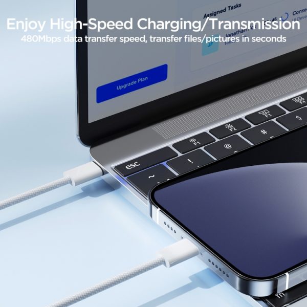 EDA006933001A_8.jpg JOYROOM S-A45 30W USB-C / Type-C to 8 Pin Fast Charge Data Cable, Length: 1m, Type-C to 8 Pin
