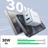 EDA006934001A_1.jpg JOYROOM JR-TCF15 30W USB+USB-C / Type-C Fast Charger, EU Plug, UK Plug