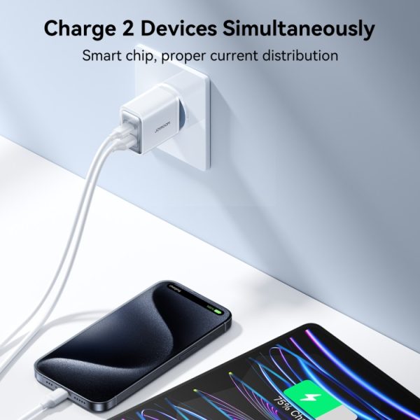 EDA006934001A_2.jpg JOYROOM JR-TCF15 30W USB+USB-C / Type-C Fast Charger, EU Plug, UK Plug