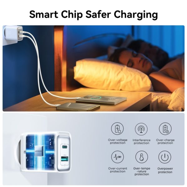 EDA006934001A_4.jpg JOYROOM JR-TCF15 30W USB+USB-C / Type-C Fast Charger, EU Plug, UK Plug