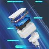 LDNIO A1204Q QC3.0 18W USB Fast Charger with 1m USB to 8 Pin Cable, EU Plug, ...