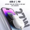 EDA006949801A_3.jpg LDNIO A1206C PD27W USB-C / Type-C Fast Charger with 1m 8 Pin Cable, EU Plug