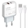 LDNIO Q229 QC3.0 / PD20W USB + Type-C Fast Charger with 1m USB to 8 Pin Cable...