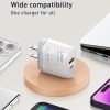 LDNIO Q229 QC3.0 / PD20W USB + Type-C Fast Charger with 1m USB to 8 Pin Cable...